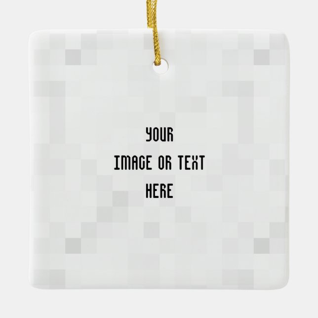 Create Your Own Custom Personalised Ceramic Ornament (Front)