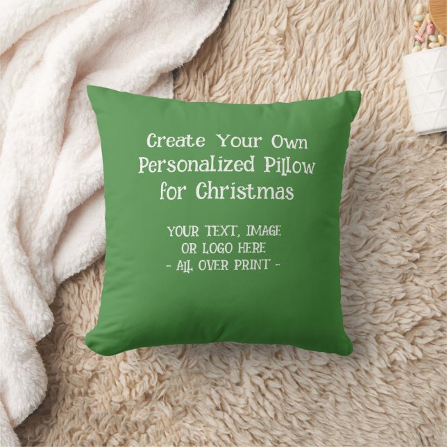 Create Your Own Custom Personalised Christmas Gift Cushion (Blanket)