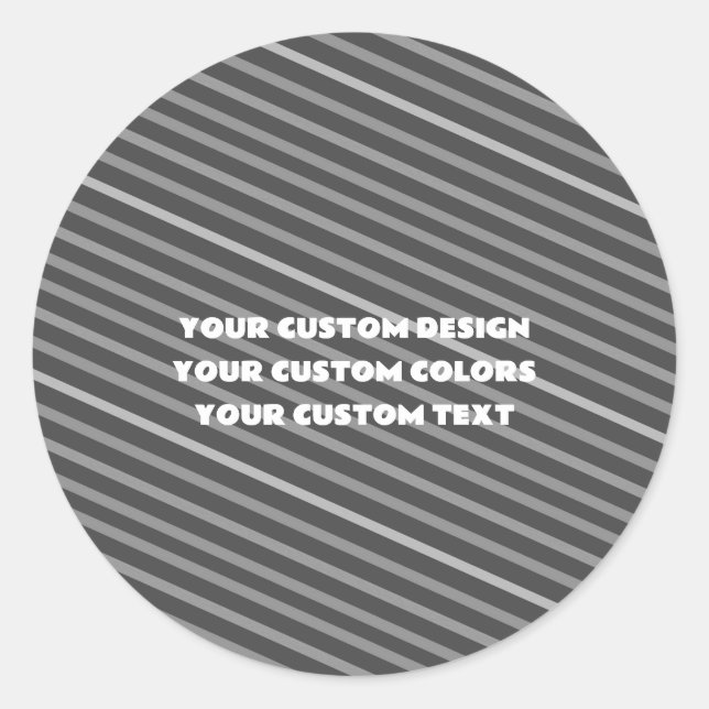 Create Your Own Custom Personalised Classic Round Sticker (Front)