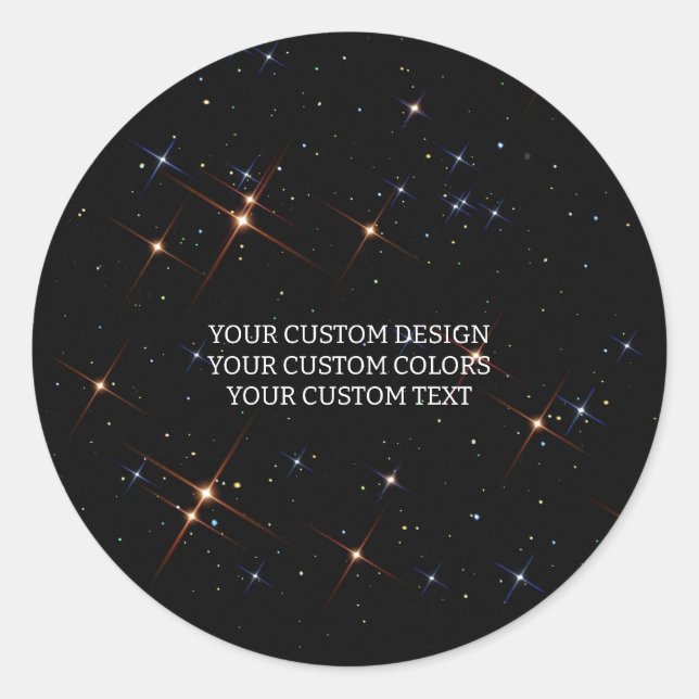 Create Your Own Custom Personalised Classic Round Sticker (Front)