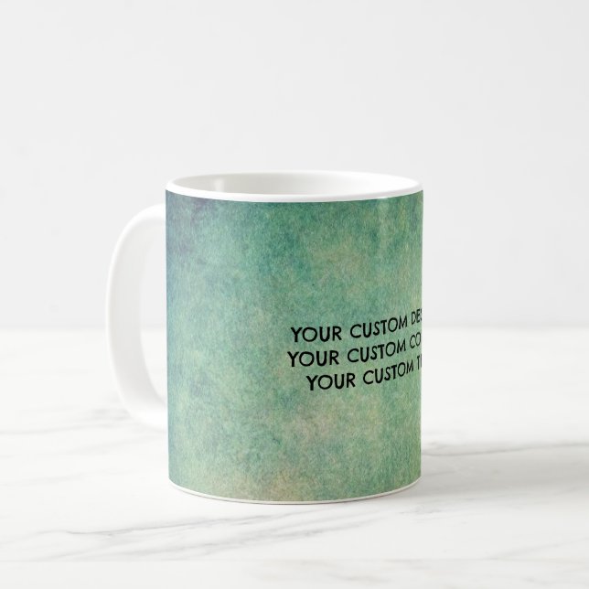 Create Your Own Custom Personalised Coffee Mug (Front Left)