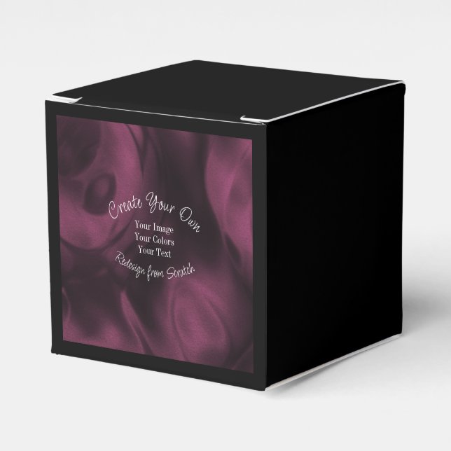 Create Your Own Custom Personalised Favour Box (Front Side)