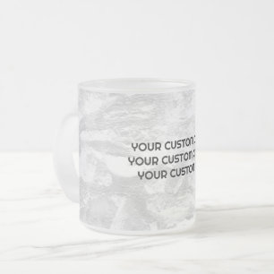Create Your Own Custom Personalised Frosted Glass Coffee Mug