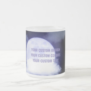 Create Your Own Custom Personalised Frosted Glass Coffee Mug