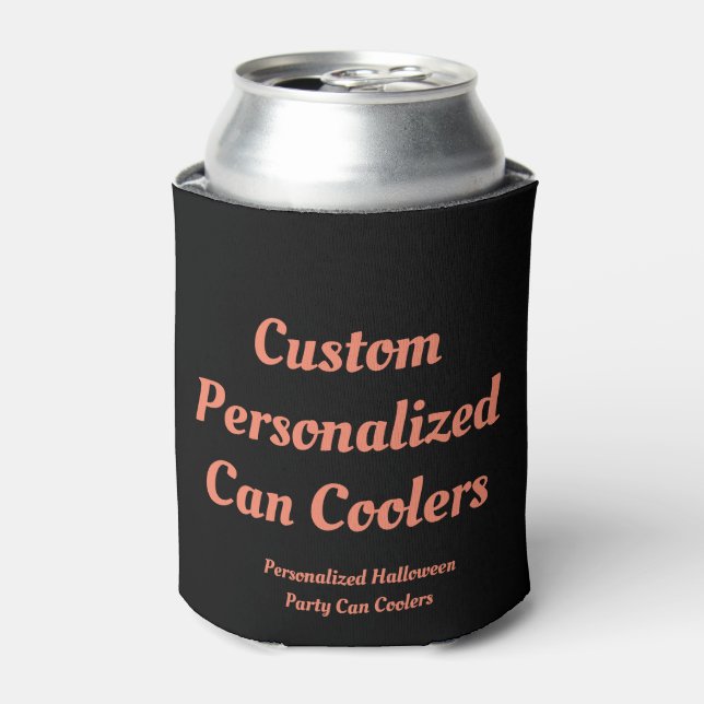 Create Your Own Custom Personalised Halloween Beer Can Cooler (Can Front)
