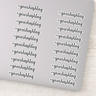 Create your own Custom Personalised Hashtag