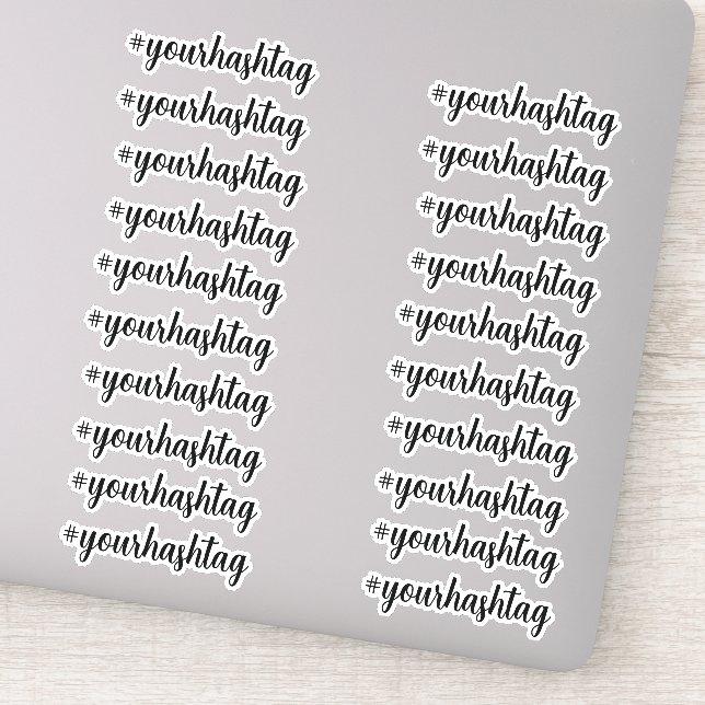 Create your own Custom Personalised Hashtag (Detail)