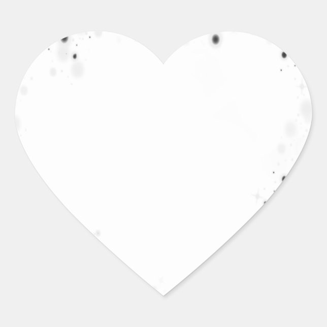 Create Your Own Custom Personalised Heart Sticker (Front)