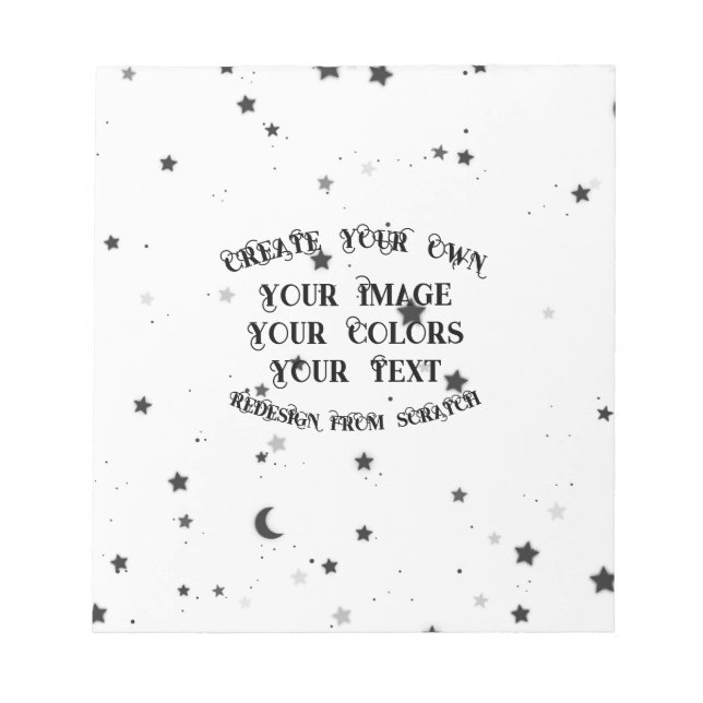 Create Your Own Custom Personalised Notepad (Front)