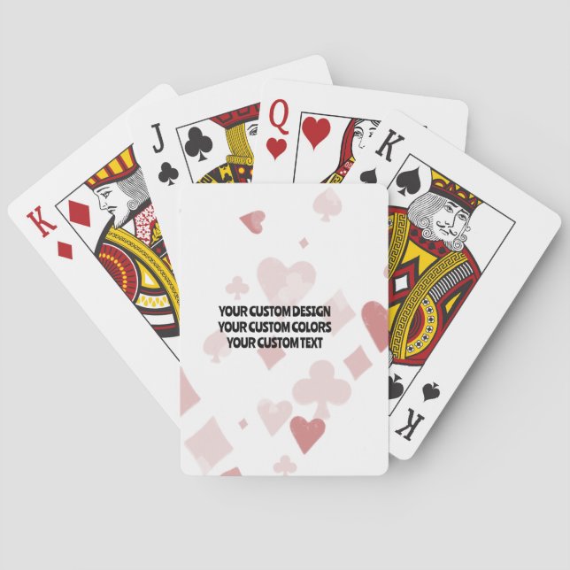 Create Your Own Custom Personalised Playing Cards (Back)