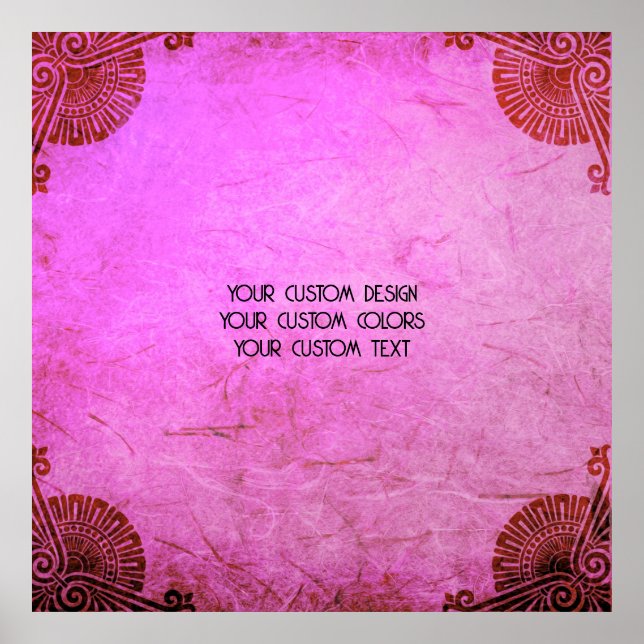 Create Your Own Custom Personalised Poster (Front)