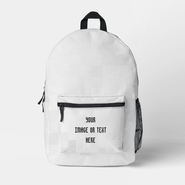 Create Your Own Custom Personalised Printed Backpack (Front)