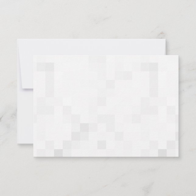 Create Your Own Custom Personalised RSVP Card (Front)