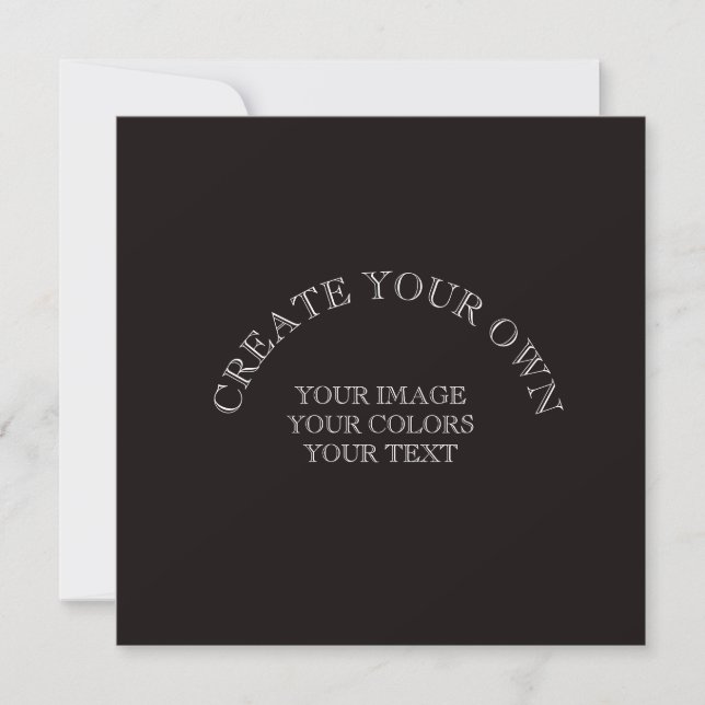 Create Your Own Custom Personalised Save The Date (Front)