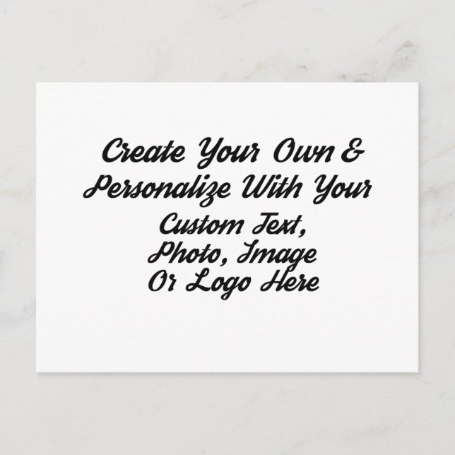 Create Your Own Custom Personalised Save The Date Postcard (Front)