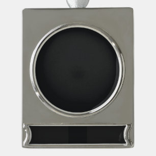 Create Your Own Custom Personalised Silver Plated Banner Ornament