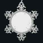 Create Your Own Custom Personalised Snowflake Pewter Christmas Ornament<br><div class="desc">Personalise this product by adding your own text or redesign entirely from scratch by replacing our image with your own!

Visit Christmas Town on Zazzle to shop our entire collection of custom gifts,  party supplies,  holiday decorations,  stocking stuffers and more.</div>