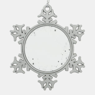 Create Your Own Custom Personalised Snowflake Pewter Christmas Ornament