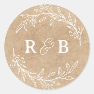 Create your own Custom Personalised Wedding Favour Classic Round Sticker