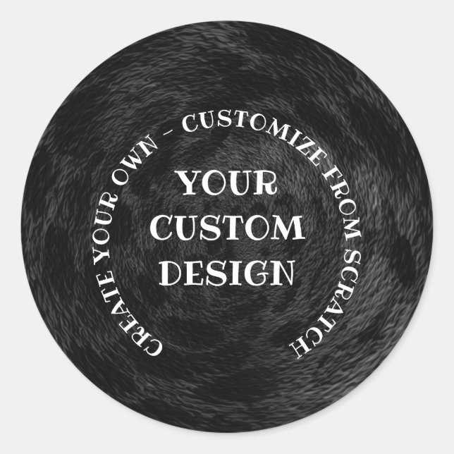 Create Your Own Custom Personalized Classic Round Sticker (Front)