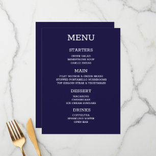 Create Your Own Custom Personalized Indigo Menu