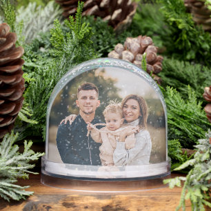 Create your own Custom Personlaized Family Photo  Snowglobe