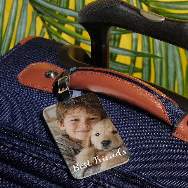 Create your own custom pet luggage tag (Front Insitu 1)