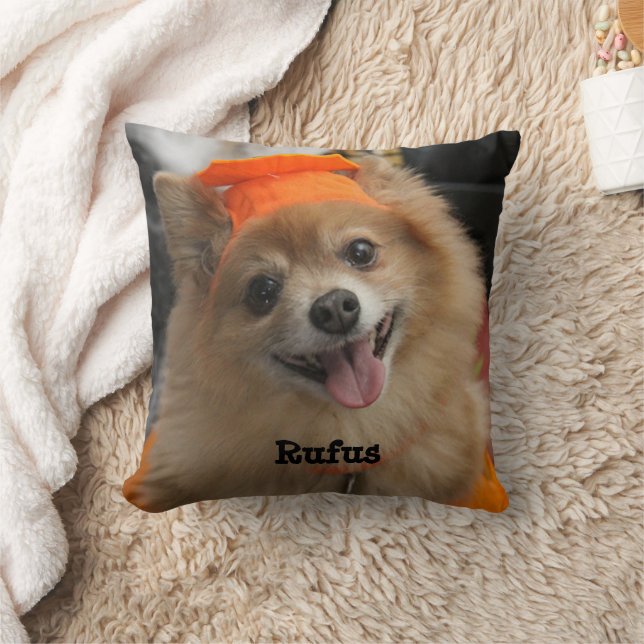 Create Your Own Custom Pet Photo Throw Pillow (Blanket)