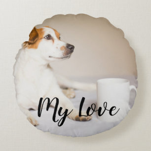 Create your own custom pet round cushion