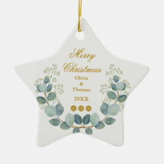 Create Your Own Custom Photo and Text Christmas Ceramic Tree Decoration