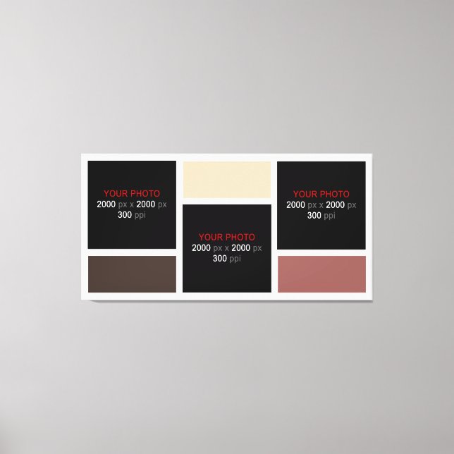 Create Your Own Custom Photo Collage 001 Canvas Print (Front)