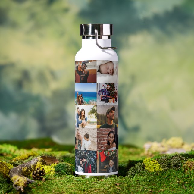 Create your own Custom photo collage 20 photos  Water Bottle (Outdoor)