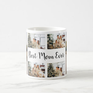Create your own Custom Photo Collage Best Mum Ever Coffee Mug