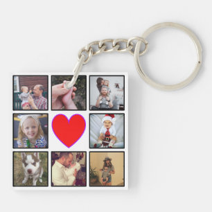 Create Your Own Custom Photo Collage Key Ring