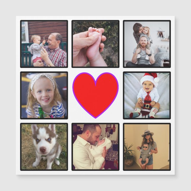 Create Your Own Custom Photo Collage Magnet (Front)