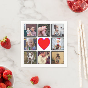 Create Your Own Custom Photo Collage Napkin