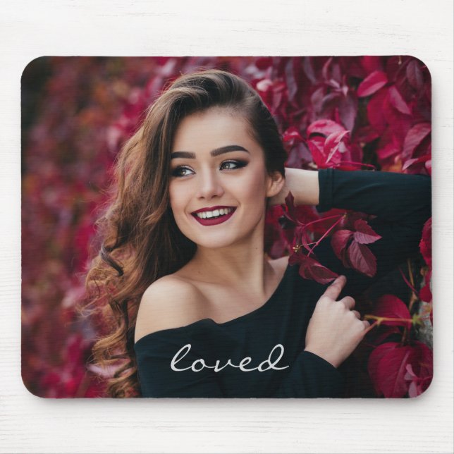 Create Your Own Custom Photo DIY Loved Mouse Mat (Front)