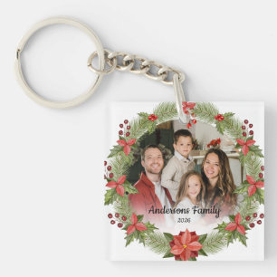 Create Your Own Custom Photo Family Name Year Key Ring