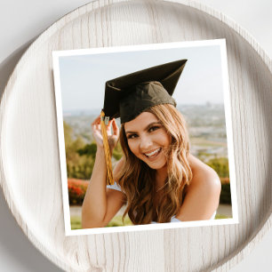 Create Your Own Custom Photo Graduation Party Napkin