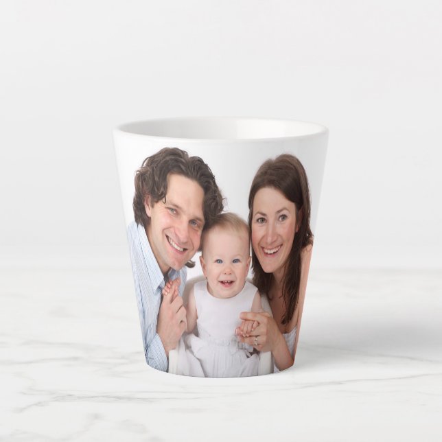 Create Your Own Custom Photo Latte Mug (Front)