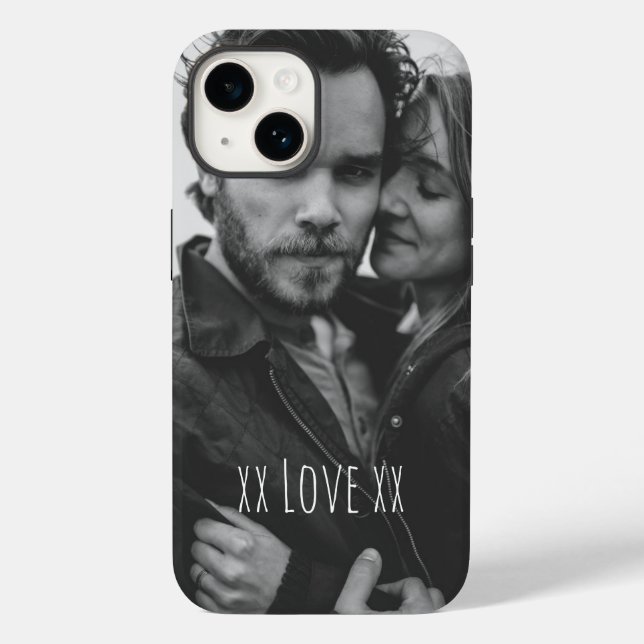 Create Your Own Custom Photo Love Text Case-Mate iPhone Case (Back)