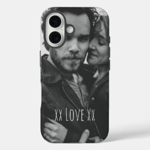 Create Your Own Custom Photo Love Text iPhone 16 Case