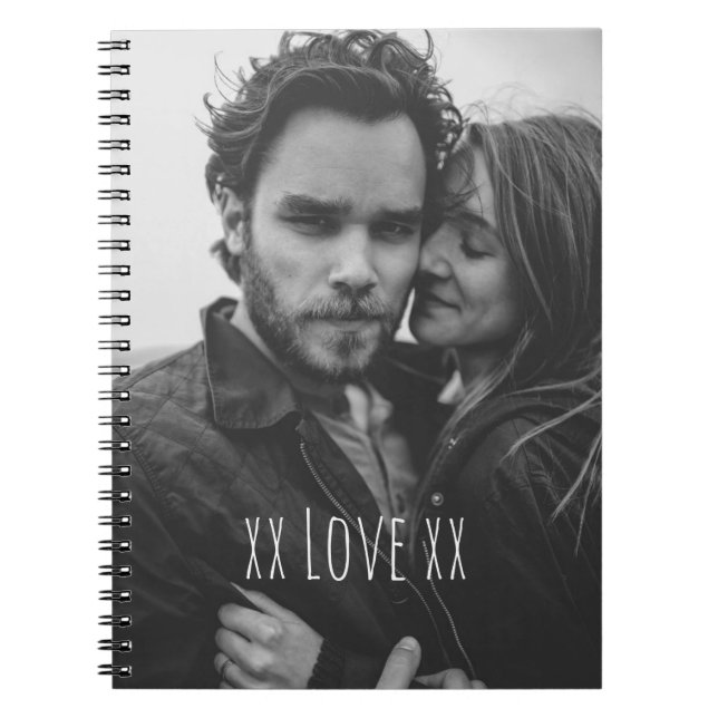 Create Your Own Custom Photo Love Text Notebook (Front)