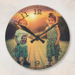 Create Your Own Custom Photo Modern Round Clock