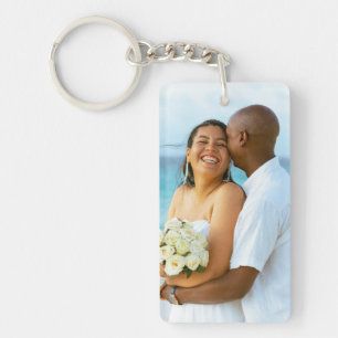 Create Your Own Custom Photo Newlywed Wedding Key Ring