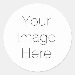 create your own custom photo personalised  classic round sticker