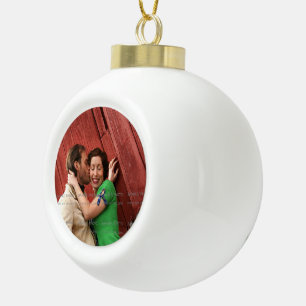 Create Your Own Custom Photo Template Personalised Ceramic Ball Christmas Ornament