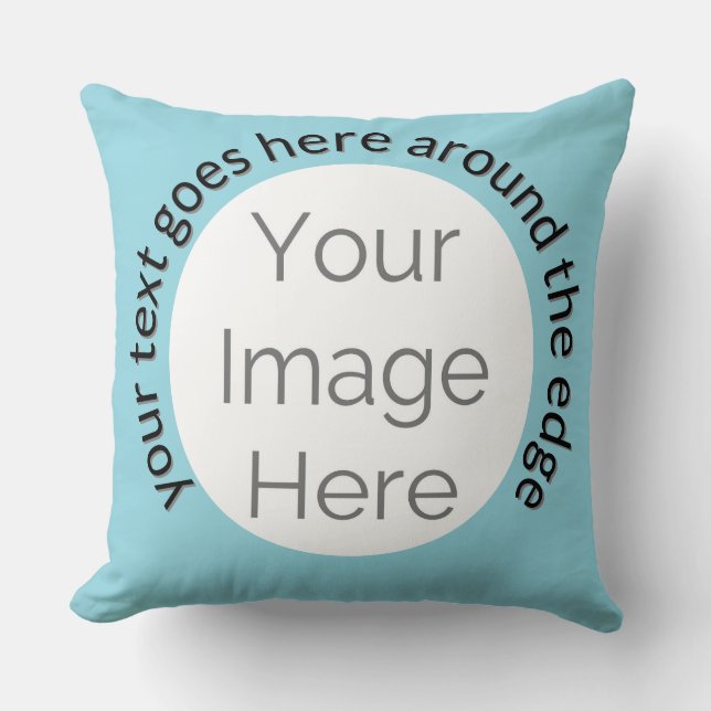 create your own custom photo Throw Pillow  (Front)