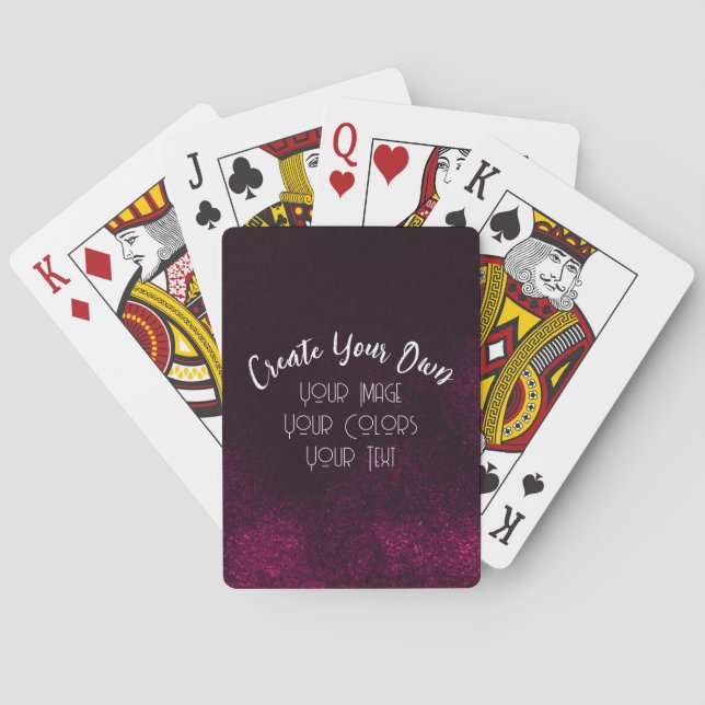 Create Your Own Custom Playing Cards (Back)