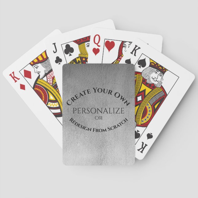 Create Your Own Custom Playing Cards (Back)